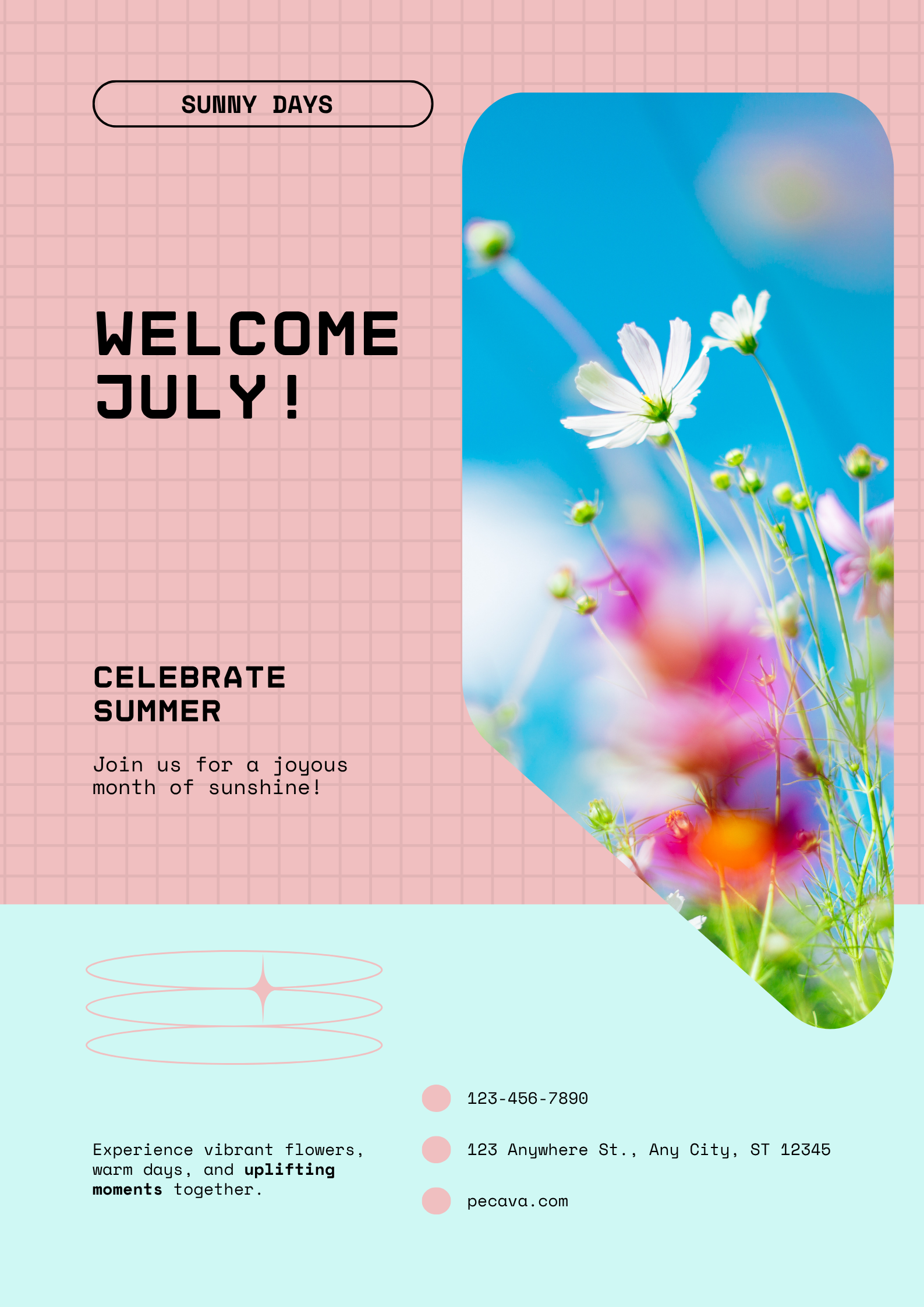 PECAVA Poster – Welcome July! (FREE)