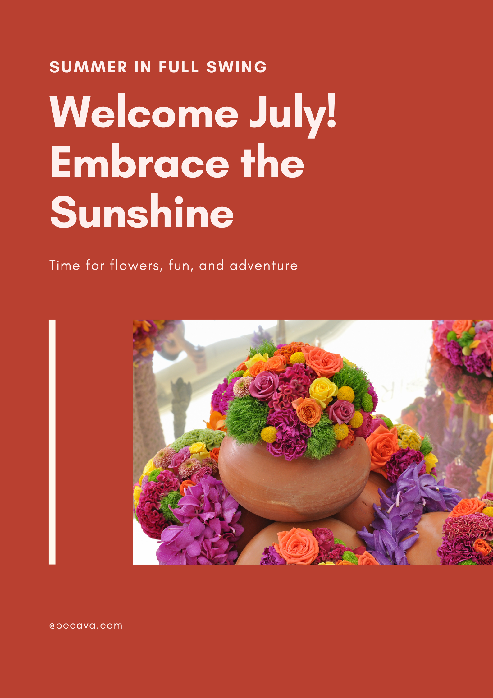 PECAVA Poster – Welcome July! (FREE)