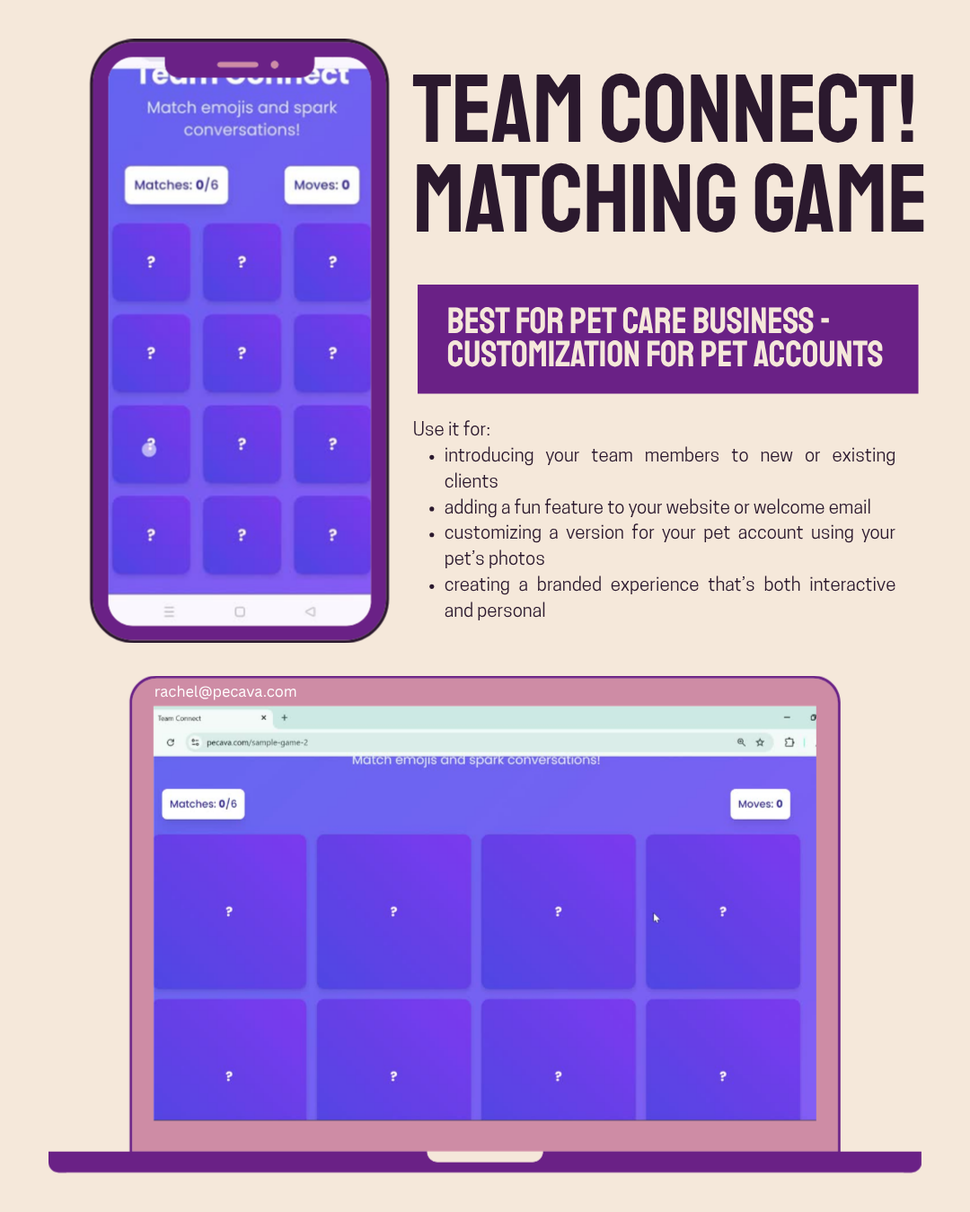Team Connect! Matching Game (Customized)